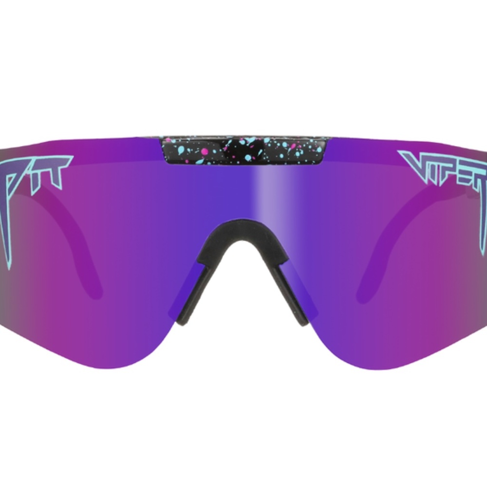 Polarized Trendy Purple Wraparound Sunglasses